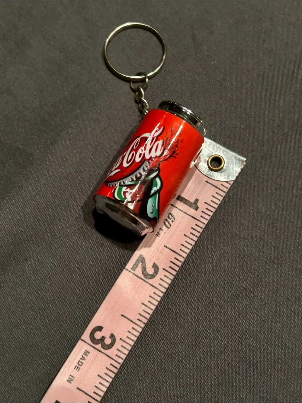 Vintage Coca-Cola Mini Can 1.5” Keychain
